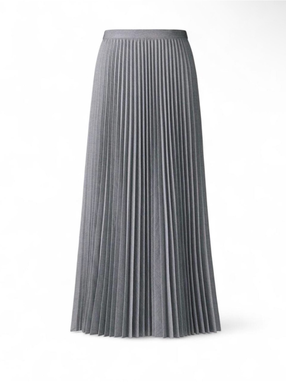 NWT Uniqlo pleated midi skirt in grey Size S